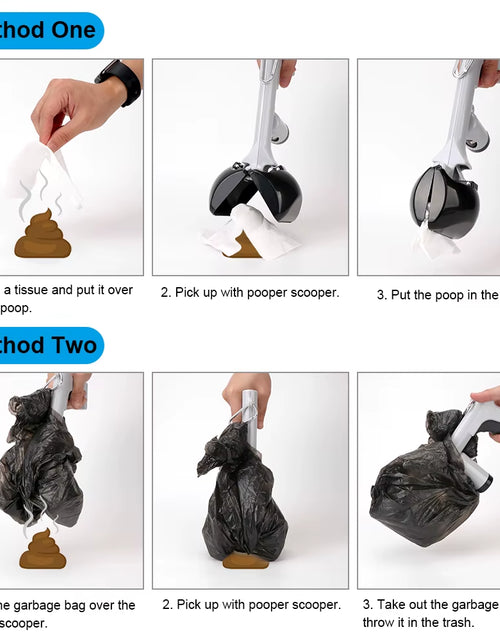 Load image into Gallery viewer, Poop Pick up Holder 2 in 1 Pet Accessories with 1 Roll Garbage Bags Outdoor Cleaning Tools Pet Pooper Scooper
