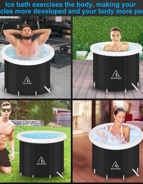 Load image into Gallery viewer, , Black PVC 32&quot; Diameter, Inflatable Bathtub
