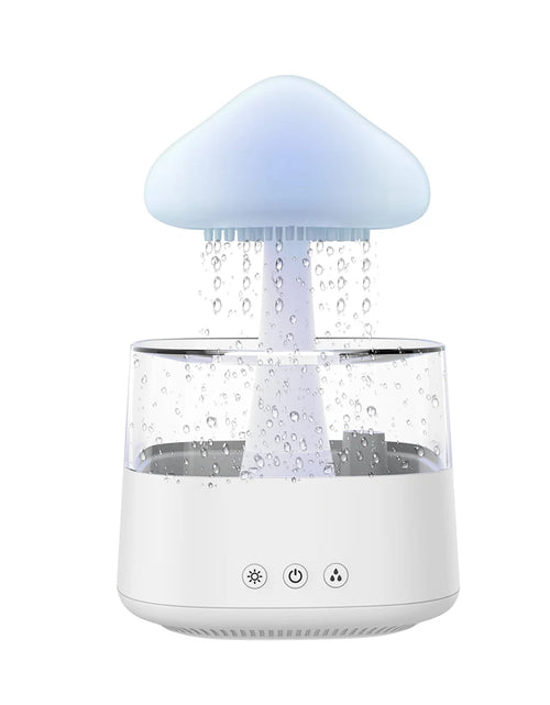 Load image into Gallery viewer, Relax Cloud Rain Diffuser Humidifier Raindrop Aromatherapy Machine Ultrasonic Atomization Humidification Colorful Lamp
