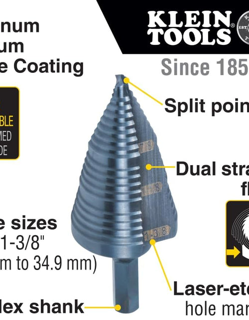 Load image into Gallery viewer, KTSB15 Step Drill Bit #15 Double Fluted 7/8 to 1-3/8-Inch
