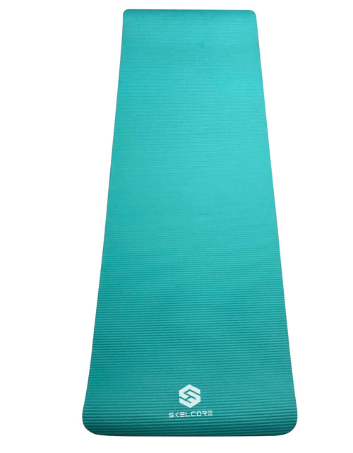 Load image into Gallery viewer, 10Mm Extra Long, Non-Slip Exercise Mat with Carrying Strap, Teal
