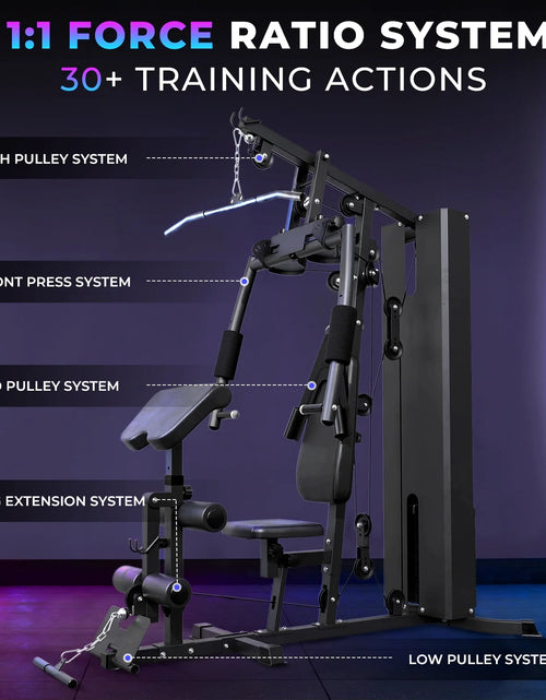 Load image into Gallery viewer, Home Gym Station, Workout Station with 150LBS Weight Stack
