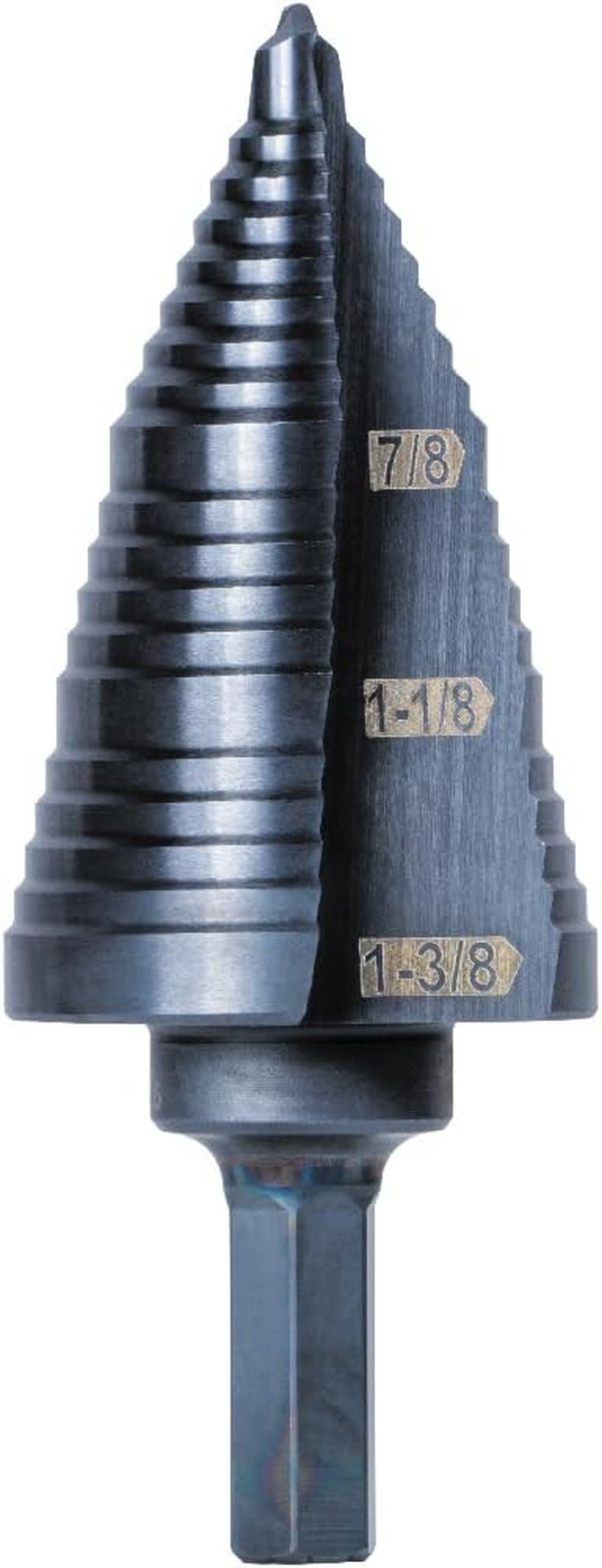 KTSB15 Step Drill Bit #15 Double Fluted 7/8 to 1-3/8-Inch