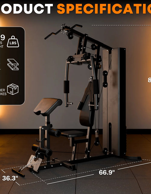 Load image into Gallery viewer, Home Gym Station, Workout Station with 150LBS Weight Stack
